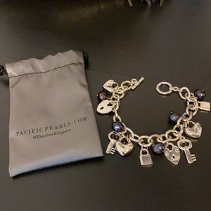 Pacific pearls charm bracelet